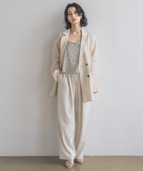 A part by（アパートバイ）の「２タックイージーパンツ（その他パンツ・レディース・ベージュ/グリーン系その他3/ブラック・FREE）」の11枚目の写真