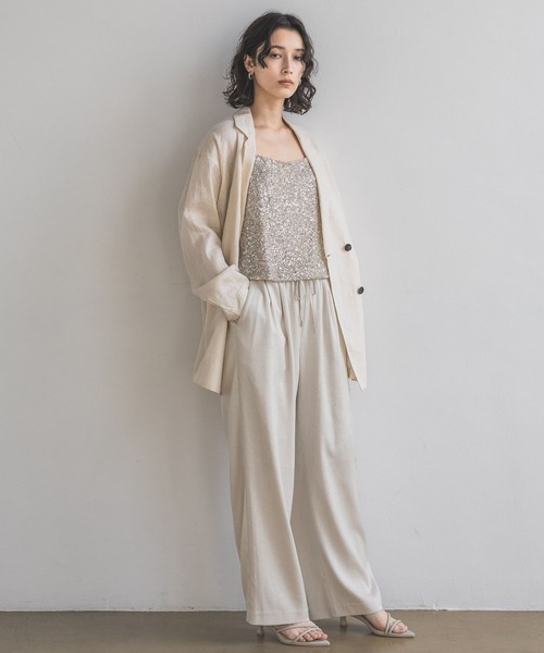 A part by（アパートバイ）の「２タックイージーパンツ（その他パンツ・レディース・ベージュ/グリーン系その他3/ブラック・FREE）」の12枚目の写真