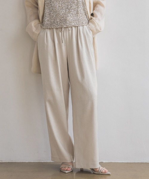 A part by（アパートバイ）の「２タックイージーパンツ（その他パンツ・レディース・ベージュ/グリーン系その他3/ブラック・FREE）」の14枚目の写真