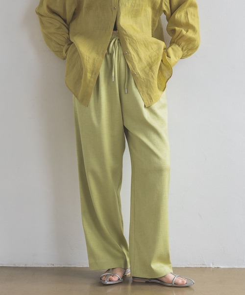 A part by（アパートバイ）の「２タックイージーパンツ（その他パンツ・レディース・ベージュ/グリーン系その他3/ブラック・FREE）」の19枚目の写真