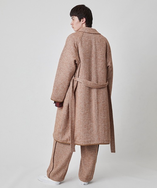 DISCOVERED(ディスカバード)の「LAME TWEED COAT(ステンカラーコート・メンズ・ブラック/ブラウン・1/3)」の7枚目の写真