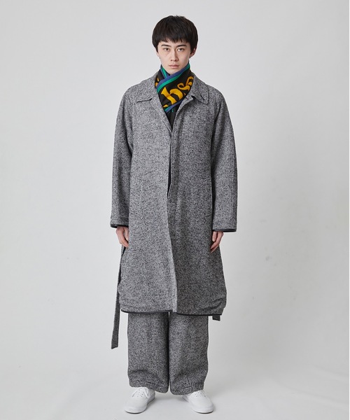 DISCOVERED(ディスカバード)の「LAME TWEED COAT(ステンカラーコート・メンズ・ブラック/ブラウン・1/3)」の8枚目の写真