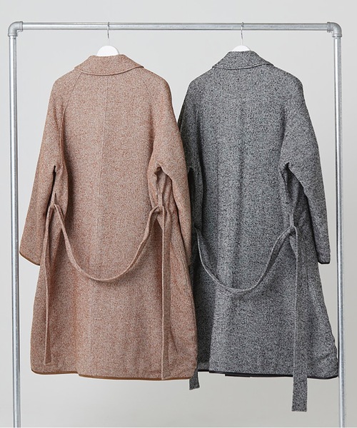 DISCOVERED(ディスカバード)の「LAME TWEED COAT(ステンカラーコート・メンズ・ブラック/ブラウン・1/3)」の11枚目の写真