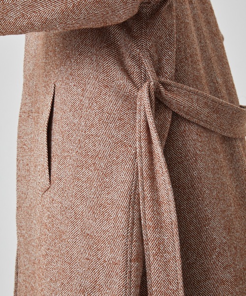 DISCOVERED(ディスカバード)の「LAME TWEED COAT(ステンカラーコート・メンズ・ブラック/ブラウン・1/3)」の14枚目の写真