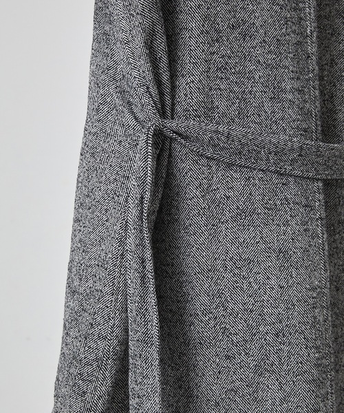 DISCOVERED(ディスカバード)の「LAME TWEED COAT(ステンカラーコート・メンズ・ブラック/ブラウン・1/3)」の17枚目の写真