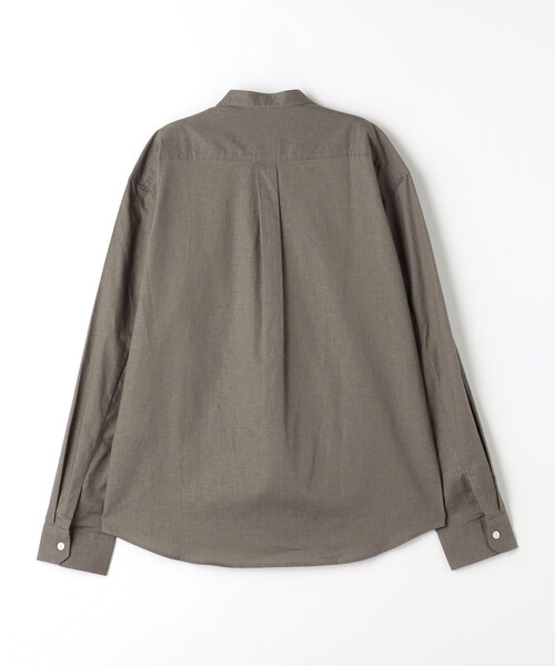 green label relaxing（グリーンレーベルリラクシング）の「【WEB限定】JUSTFIT コットン麻 比翼 バンドカラー シャツ（シャツ/ブラウス・メンズ・ホワイト/ネイビー/モカ・S/M/L/XL）」の14枚目の写真