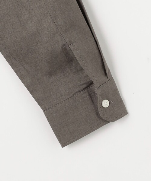 green label relaxing（グリーンレーベルリラクシング）の「【WEB限定】JUSTFIT コットン麻 比翼 バンドカラー シャツ（シャツ/ブラウス・メンズ・ホワイト/ネイビー/モカ・S/M/L/XL）」の16枚目の写真