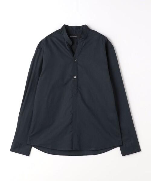 green label relaxing（グリーンレーベルリラクシング）の「【WEB限定】JUSTFIT コットン麻 比翼 バンドカラー シャツ（シャツ/ブラウス・メンズ・ホワイト/ネイビー/モカ・S/M/L/XL）」の19枚目の写真