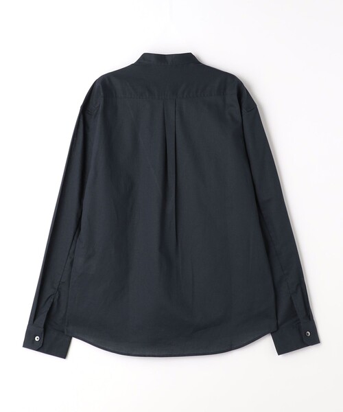 green label relaxing（グリーンレーベルリラクシング）の「【WEB限定】JUSTFIT コットン麻 比翼 バンドカラー シャツ（シャツ/ブラウス・メンズ・ホワイト/ネイビー/モカ・S/M/L/XL）」の20枚目の写真