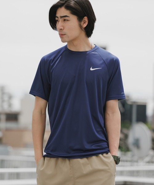 NIKE(ナイキ)の「NIKE/ナイキ エッセンシャル 半袖 ハイドロガード 2026年春夏 新色追加(Tシャツ/カットソー・メンズ・ライトブルー/ブラック/ホワイト/ネイビー・XL/L/M/2XL)」の4枚目の写真