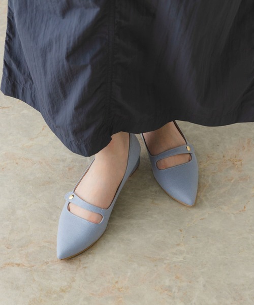 RODE SKO（ロデスコ）の「ポインテッドストラップパンプス（パンプス・レディース・ブラック/ライトブルー/アイボリー・36/38/37）」の8枚目の写真