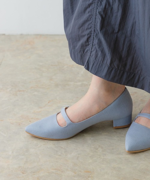 RODE SKO（ロデスコ）の「ポインテッドストラップパンプス（パンプス・レディース・ブラック/ライトブルー/アイボリー・36/38/37）」の9枚目の写真