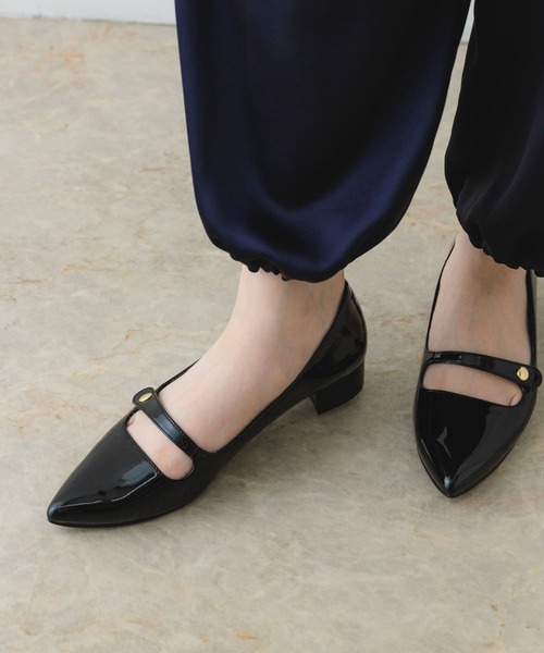 RODE SKO（ロデスコ）の「ポインテッドストラップパンプス（パンプス・レディース・ブラック/ライトブルー/アイボリー・36/38/37）」の18枚目の写真