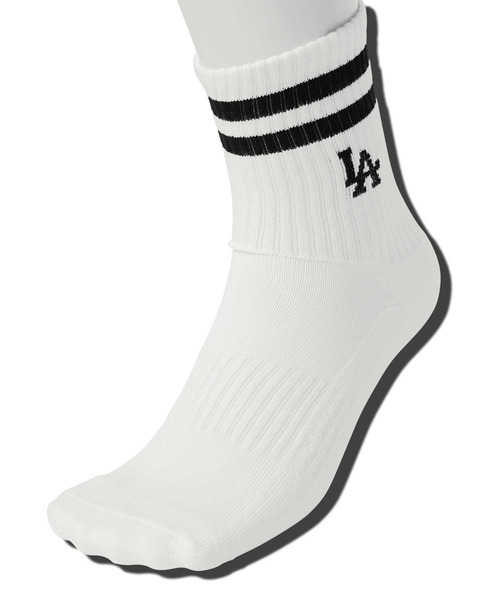 MLB（メジャーリーグベースボール）の「MLB(メジャーリーグベースボール) MLB SOCKS LA ロサンゼルス ドジャース ロゴ 靴下