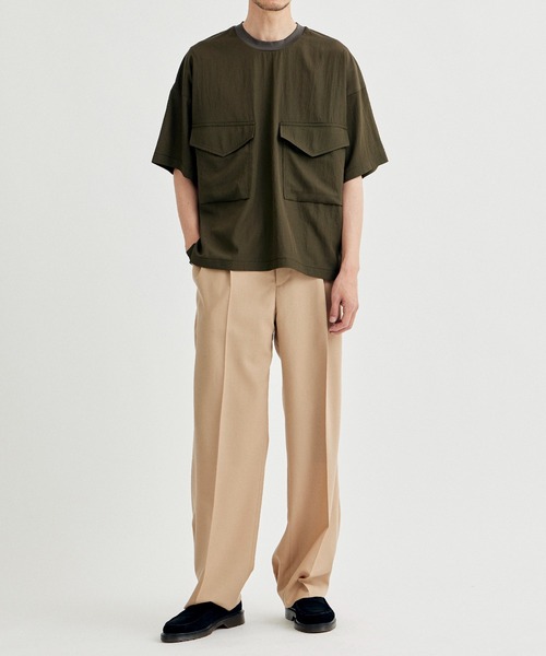 UJOH（ウジョー）の「【UJOH HOMME / ウジョーオム】Big Pocket T/ビッグポケットTシャツ（Tシャツ/カットソー・メンズ・ブラック/ダークグリーン・2/3）」の13枚目の写真