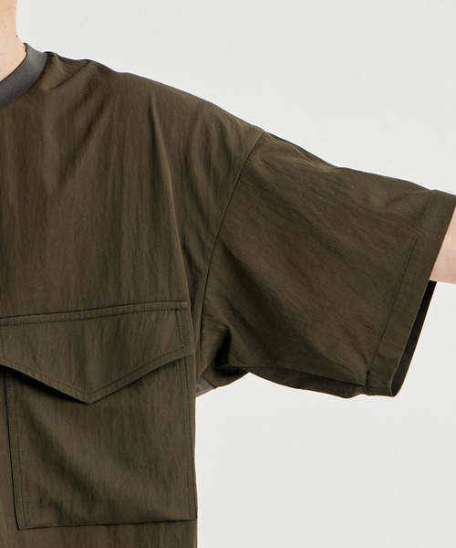 UJOH（ウジョー）の「【UJOH HOMME / ウジョーオム】Big Pocket T/ビッグポケットTシャツ（Tシャツ/カットソー・メンズ・ブラック/ダークグリーン・2/3）」の19枚目の写真