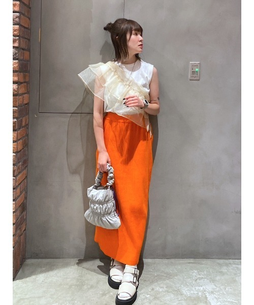 RODEO CROWNS WIDE BOWL(ロデオクラウンズワイドボウル)の「MULTI WAYシアーキャミソール×タンクSET(キャミソール・レディース・ライトグリーン/ブラック/オフホワイト・FREE)」の8枚目の写真