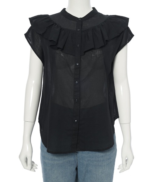 Edit Sheen(エディットシーン)の「フリルデザインコットンブラウス(シャツ/ブラウス・レディース・ホワイト/ブラック/ピンク・M)」の11枚目の写真