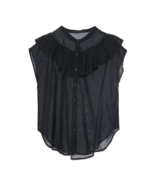 Edit Sheen(エディットシーン)の「フリルデザインコットンブラウス(シャツ/ブラウス・レディース・ホワイト/ブラック/ピンク・M)」の12枚目の写真