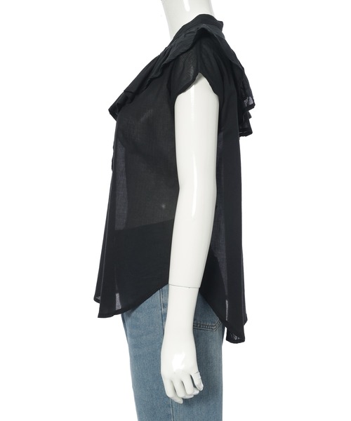 Edit Sheen(エディットシーン)の「フリルデザインコットンブラウス(シャツ/ブラウス・レディース・ホワイト/ブラック/ピンク・M)」の14枚目の写真