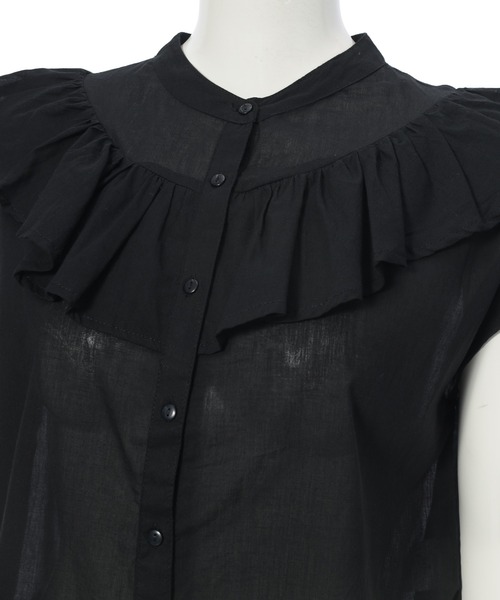 Edit Sheen(エディットシーン)の「フリルデザインコットンブラウス(シャツ/ブラウス・レディース・ホワイト/ブラック/ピンク・M)」の16枚目の写真