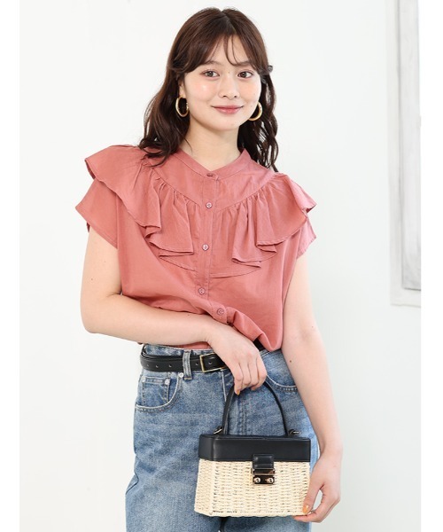 Edit Sheen(エディットシーン)の「フリルデザインコットンブラウス(シャツ/ブラウス・レディース・ホワイト/ブラック/ピンク・M)」の20枚目の写真