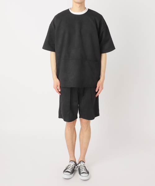 417 EDIFICE（フォーワンセブンエディフィス）の「フェイクスエードショートパンツ（その他パンツ・メンズ・ブラック/ベージュ・MEDIUM/LARGE）」の13枚目の写真