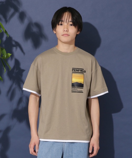 PEN FIELD(ペンフィールド)の「【大人向けサイズあり】【Penfield】【防虫加工】アウトドアフォトプリント半袖Tシャツ(Tシャツ/カットソー・キッズ・ホワイト/イエロー/ベージュ・170cm/160cm/150cm/140cm)」の3枚目の写真