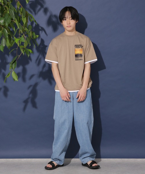 PEN FIELD(ペンフィールド)の「【大人向けサイズあり】【Penfield】【防虫加工】アウトドアフォトプリント半袖Tシャツ(Tシャツ/カットソー・キッズ・ホワイト/イエロー/ベージュ・170cm/160cm/150cm/140cm)」の5枚目の写真