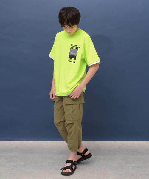 PEN FIELD(ペンフィールド)の「【大人向けサイズあり】【Penfield】【防虫加工】アウトドアフォトプリント半袖Tシャツ(Tシャツ/カットソー・キッズ・ホワイト/イエロー/ベージュ・170cm/160cm/150cm/140cm)」の8枚目の写真