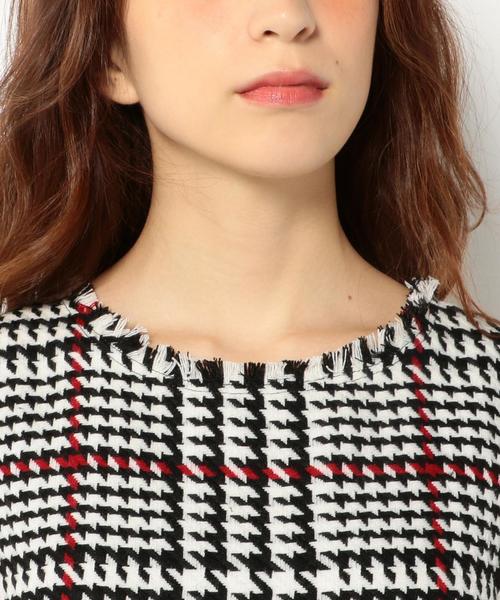Another Edition（アナザーエディション）の「チェックペプラムノースリーブ/AEFC  CHK  ﾍﾟﾌﾟﾗﾑ　NSL◆（タンクトップ・レディース・オフホワイト・フリー）」の7枚目の写真