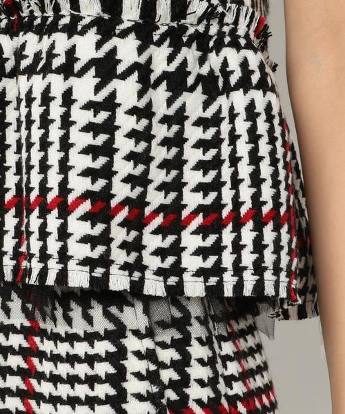 Another Edition（アナザーエディション）の「チェックペプラムノースリーブ/AEFC  CHK  ﾍﾟﾌﾟﾗﾑ　NSL◆（タンクトップ・レディース・オフホワイト・フリー）」の2枚目の写真