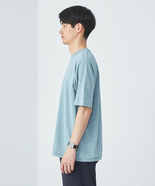 green label relaxing（グリーンレーベルリラクシング）の「スノーダイ クルーネック Tシャツ（Tシャツ/カットソー・メンズ・ライトブルー/ダークグレー/ライトグレー/ライム・M/S/L/XL）」の15枚目の写真