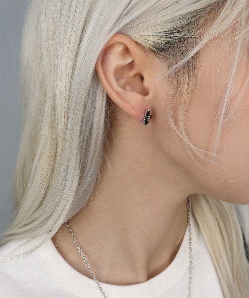 4INT.(フォイント)の「ユニーク ストーン ポイントピアス / silver925ポスト (金属アレルギー対応)(ピアス(両耳用)・メンズ・B/D/C/A・FREE)」の9枚目の写真