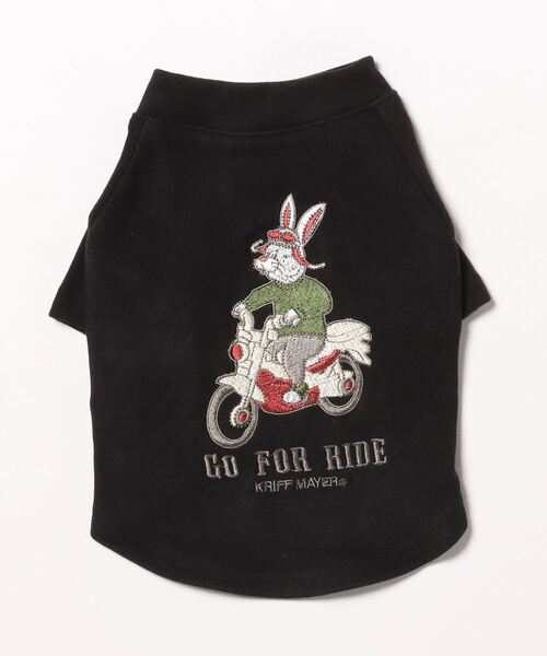 KRIFF MAYER（クリフメイヤー）の「もちのびT(バイク)（ペットウェア・レディース・ブラック/カーキ/ナチュラル/ブルー/ブラウン/カラフル・SMALL/MEDIUM/LARGE/X-LARGE）」の12枚目の写真