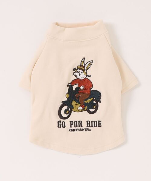 KRIFF MAYER（クリフメイヤー）の「もちのびT(バイク)（ペットウェア・レディース・ブラック/カーキ/ナチュラル/ブルー/ブラウン/カラフル・SMALL/MEDIUM/LARGE/X-LARGE）」の14枚目の写真