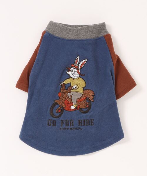 KRIFF MAYER（クリフメイヤー）の「もちのびT(バイク)（ペットウェア・レディース・ブラック/カーキ/ナチュラル/ブルー/ブラウン/カラフル・SMALL/MEDIUM/LARGE/X-LARGE）」の16枚目の写真
