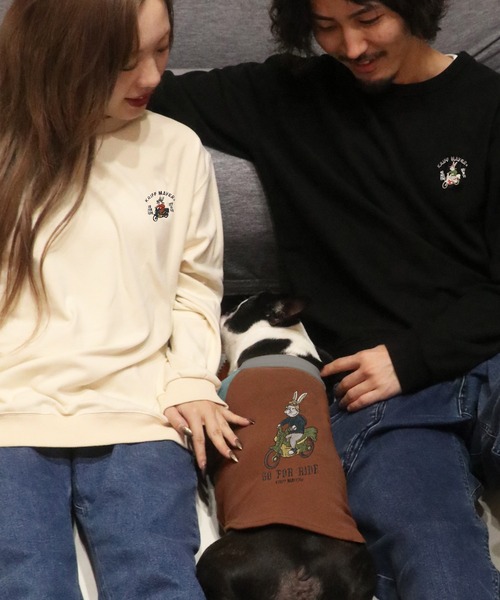 KRIFF MAYER（クリフメイヤー）の「もちのびT(バイク)（ペットウェア・レディース・ブラック/カーキ/ナチュラル/ブルー/ブラウン/カラフル・SMALL/MEDIUM/LARGE/X-LARGE）」の21枚目の写真