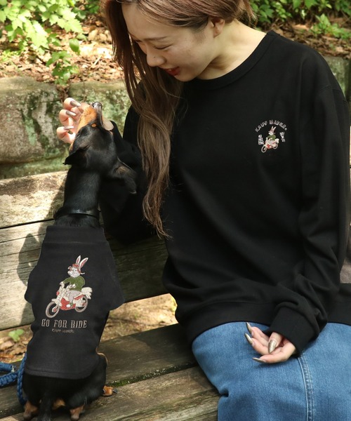 KRIFF MAYER（クリフメイヤー）の「もちのびT(バイク)（ペットウェア・レディース・ブラック/カーキ/ナチュラル/ブルー/ブラウン/カラフル・SMALL/MEDIUM/LARGE/X-LARGE）」の22枚目の写真