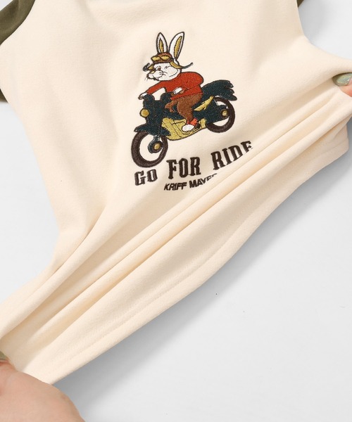 KRIFF MAYER（クリフメイヤー）の「もちのびT(バイク)（ペットウェア・レディース・ブラック/カーキ/ナチュラル/ブルー/ブラウン/カラフル・SMALL/MEDIUM/LARGE/X-LARGE）」の18枚目の写真