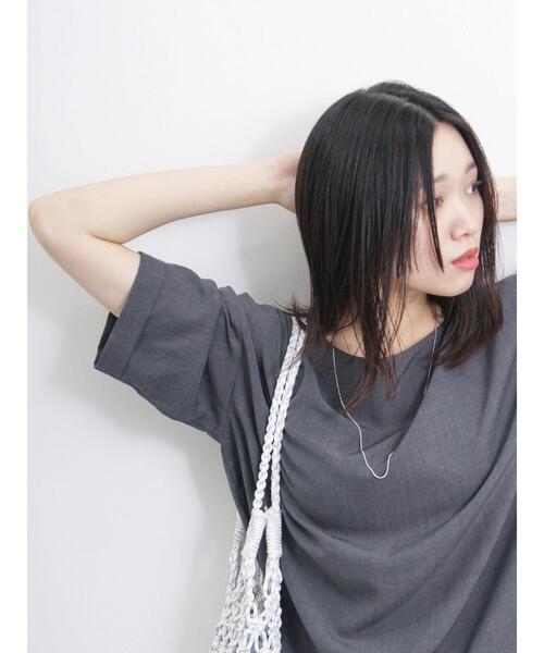 Samansa Mos2 blue（サマンサモスモスブルー）の「リネンタッチワイドブラウス（シャツ/ブラウス・レディース・イエロー/チャコールグレー/ブルー・F）」の7枚目の写真