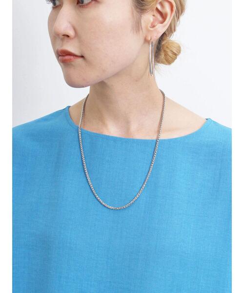 Samansa Mos2 blue（サマンサモスモスブルー）の「リネンタッチワイドブラウス（シャツ/ブラウス・レディース・イエロー/チャコールグレー/ブルー・F）」の21枚目の写真