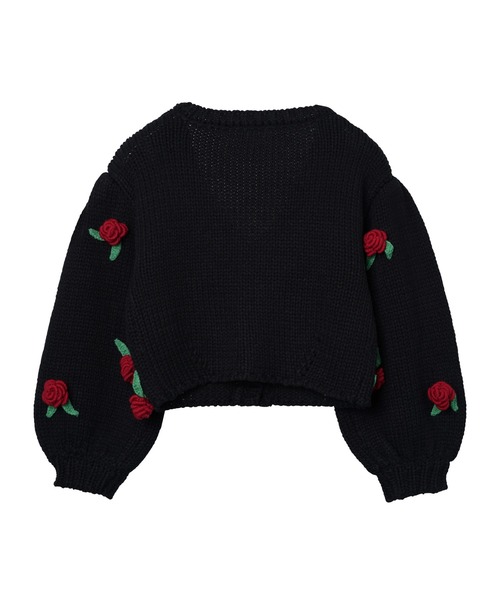 新品未使用　パメオポーズ　PAMEO POSE カーディガン PAMEO POSE（パメオポーズ）の「Cardigan With Handmade Roses