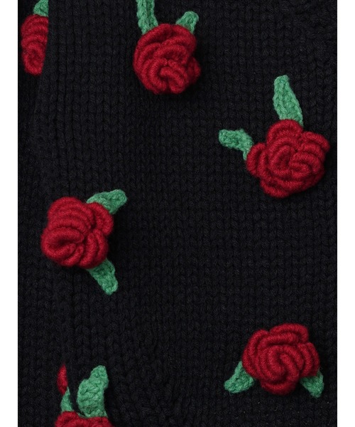 PAMEO POSE（パメオポーズ）の「Cardigan With Handmade Roses
