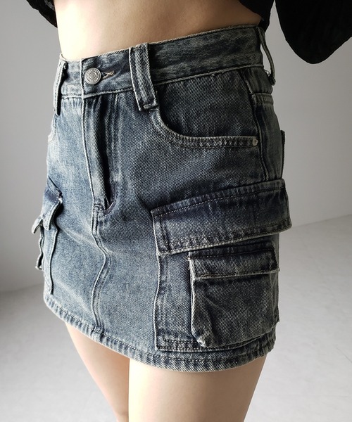 [新品] デニムミニスカート fbf8c6e358bfcd5a9d8138e18f24aa