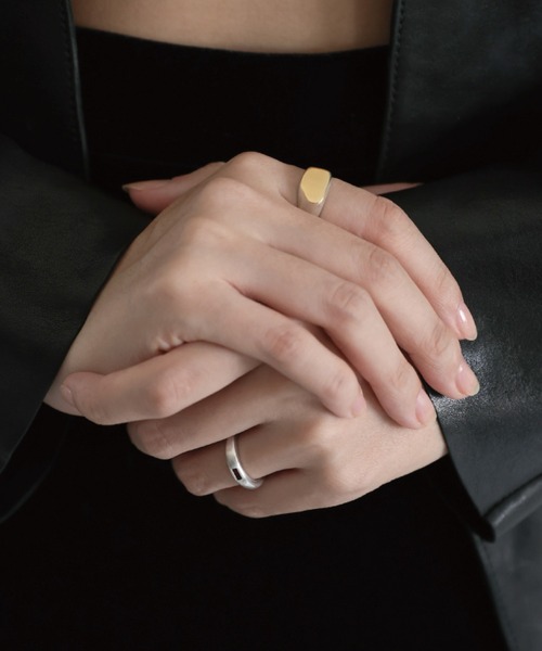 TEN.（テン）の「SILVER925 18KGP パレットリング（リング・レディース・シルバー×ゴールド・#9/#11/#13/#15）」の12枚目の写真