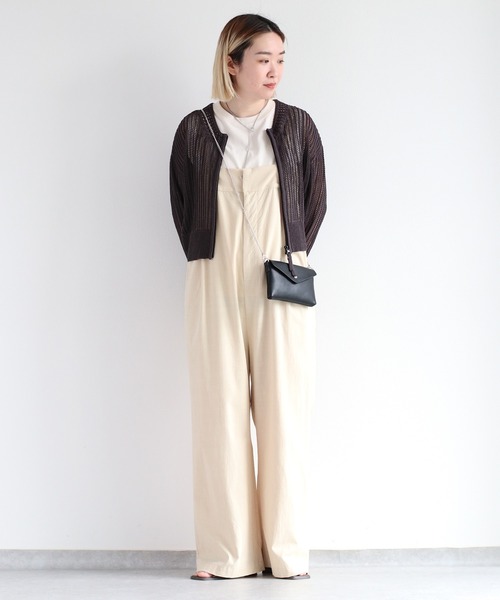 cepo（セポ）の「〈2way〉スカシアミロゴカーディガン（ニット/セーター・レディース・チャコール/レッド/オフホワイト・M）」の9枚目の写真