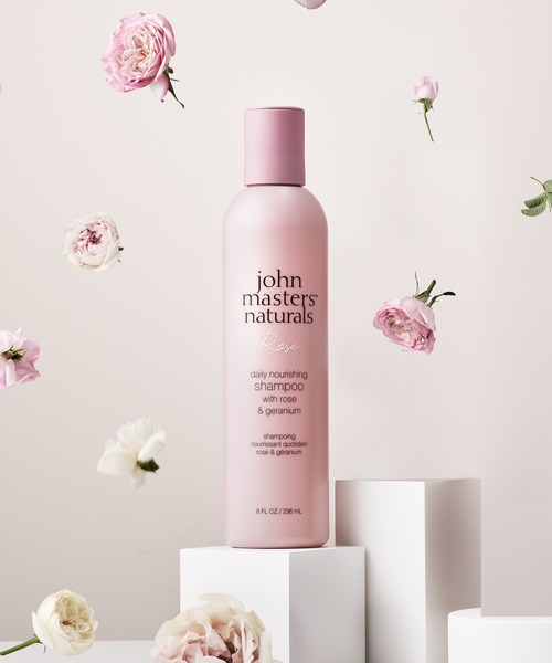 john masters organics(ジョンマスターオーガニック)の「R&Gシャンプー ローズ(ローズ&ゼラニウム)236mL(シャンプー・レディース・ピンク・FREE)」の1枚目の写真