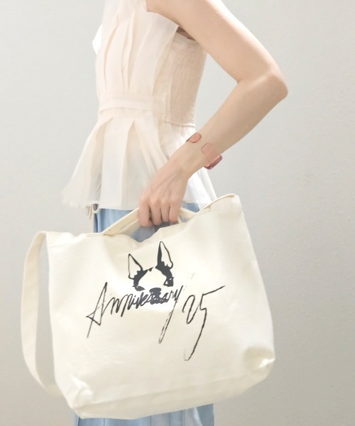 CRYSTAL BALL（クリスタルボール）の「25thアイコンキャンバスバッグ（ショルダーバッグ・レディース・キナリ/ブラック・FREE）」の2枚目の写真