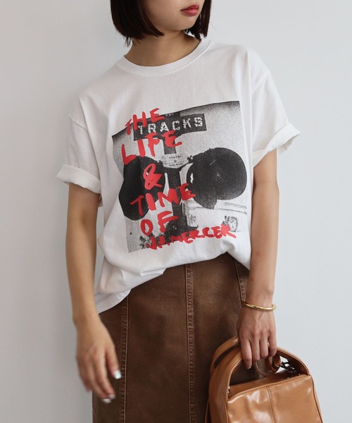 J.J Mercer Tシャツ　新品タグ付き セール】 J.J.MERCER:〈洗濯機可能〉プリント TEE （Tシャツ